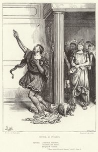 Inferior, como Pyramus, Sonho de uma noite de verão, Ato V, Cena I de Frederick Barnard