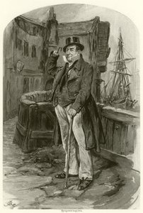 Capitão Cuttle (gravura) de Frederick Barnard