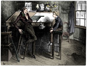David Copperfield e Uriah Heep, 1912. de Frederick Barnard