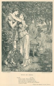 Ilustração para Troilus e Cressida de Frederick Barnard
