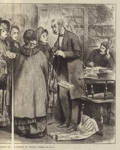 A eleição geral, uma delegação sobre o tema dos direitos da mulher de Frederick Barnard