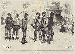 Os desempregados de Londres, não temos trabalho a fazer! de Frederick Barnard