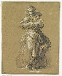 Cáritas com três crianças de Frederick Bloemaert