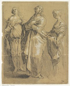 Três figuras permanentes de Frederick Bloemaert