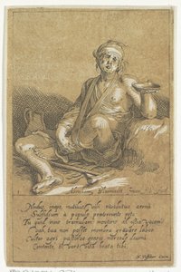 Mendigo aleijado com uma tigela
Números pequenos (título da série) de Frederick Bloemaert