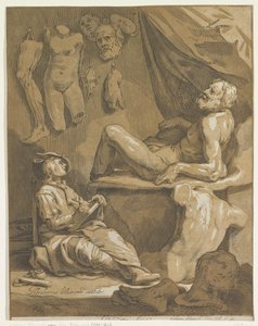 Página de rosto para: Abraham Bloemaert, Originalmente e renomado livro de desenho konstryk. Parte 1 de Frederick Bloemaert