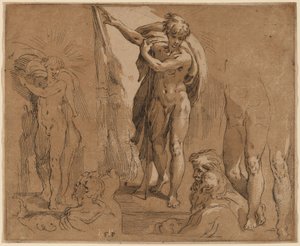 São João Batista de Frederick Bloemaert after Parmigianino