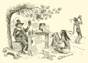 Os puritanos trocam com os índios