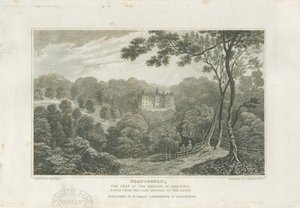 Beaudesert Hall and Park: gravura, nd [c 1830] de Frederick Calvert