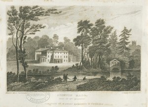 Bishton Hall: gravura, nd [ C1830] de Frederick Calvert