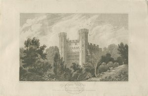 Igreja do Castelo - Castelo de Stafford: gravura, nd [1830] (estampado) de Frederick Calvert