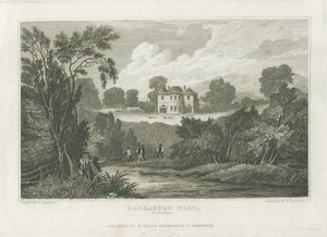 Darlaston Hall: gravura, nd [c 1830] de Frederick Calvert