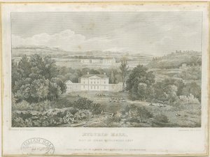 Etruria Hall: gravura, nd [c 1830] (imprimir) de Frederick Calvert