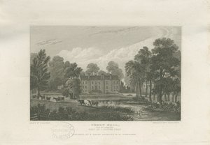 Great Barr - "Perry Hall": gravura em aço nº [meados do século XIX] de Frederick Calvert