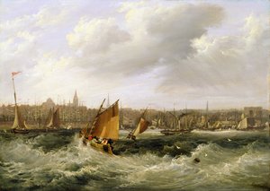 Liverpool, Lancashire do rio Mersey e New Brighton, 1838 (para par, ver 257066)