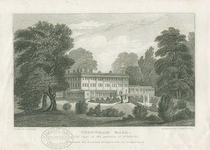 Trentham Hall: gravura, nd [c 1830] (imprimir) de Frederick Calvert
