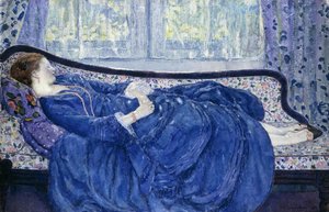 Menina de azul