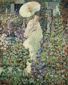 Sol e Vento (óleo sobre tela) de Frederick Carl Frieseke