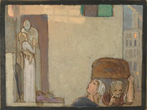 Estude para o adeus, c.1907 (tempera no papel) de Frederick Cayley Robinson