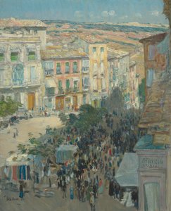 Vista de uma cidade do sul da França, 1910.