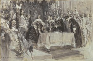 A Segunda Instalação de Cromwell como Protetor, em Westminster Hall, 26 de junho de 1657