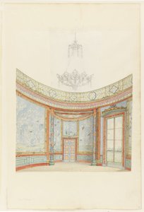 Projeto para a decoração do salão, Royal Pavillion, Brighton de Frederick Crace
