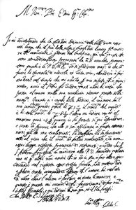 Carta de Galileu Galilei, 1627 1865.