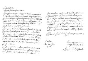 Carta de George Frideric Handel, 1750 1865.