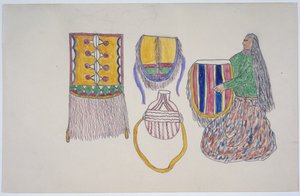 Mulher, com, mercadorias de Frederick Gokliz