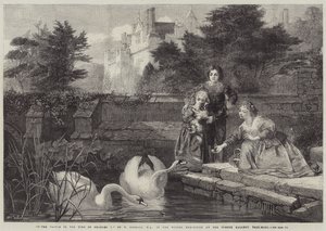 Castelo de Hever no tempo de Charles I de Frederick Goodall