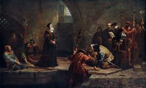 Thomas Cranmer no portão dos traidores, 1553 1926. de Frederick Goodall
