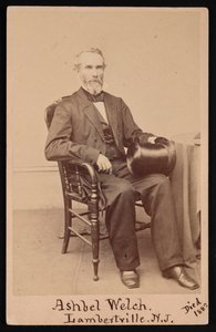 Retrato de Ashbel Welch 1809-1882, antes de 1882.