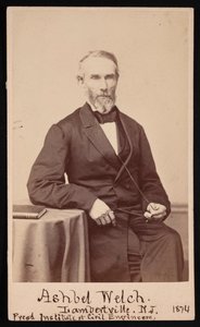 Retrato de Ashbel Welch 1809-1882, maio de 1874. de Frederick Gutekunst
