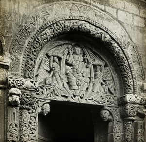 Catedral de Ely: Escultura sobre a porta do prior