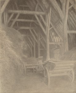 Celeiro de Great Cokkeswell (perto de Kelmscott): Interior de Frederick H. Evans