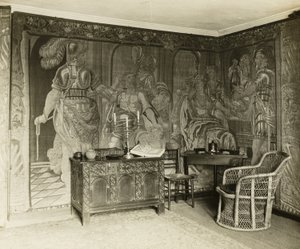 Mansão Kelmscott: Na sala de tapeçaria