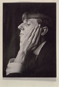 Retrato de Aubrey Beardsley (1872-98) por Frederick Evans (1853-1943) (foto sépia)