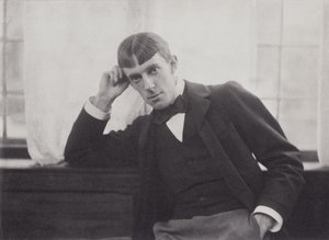 Fotografia de retrato de Aubrey Beardsley (1872-98) por Frederick Evans (1853-1943)