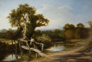 Cenário de Worcestershire no outono de 1843.