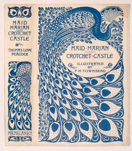 Capa de livro para &39;Maid Marian&39; e &39;Crotchet Castle&39; de Thomas Love Peacock, publicado em 1900