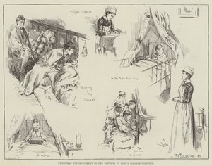 Entretenimento de Natal para os pacientes do King&39;s College Hospital de Frederick Henry Townsend