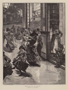 Dançar ao som de um órgão (gravura) de Frederick Henry Townsend