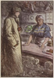 Ilustração para eles por Rudyard Kipling (cor litho) de Frederick Henry Townsend