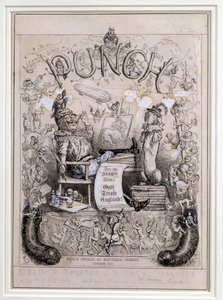 &39;In the Soup&39;, ilustração para capa da revista Punch de Frederick Henry Townsend