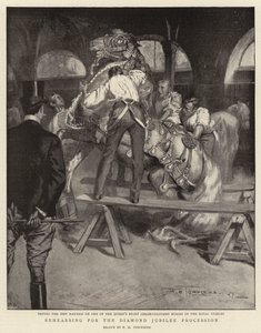 Ensaiando para a Procissão do Jubileu de Diamante de Frederick Henry Townsend