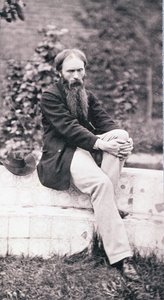 Retrato de Sir Edward Burne-Jones (1833-98) (foto sépia) de Frederick Hollyer