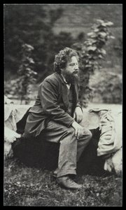 Fotografia de retrato de William Morris (1834-96) por Frederick Hollyer (1837-1933) (foto sépia) de Frederick Hollyer