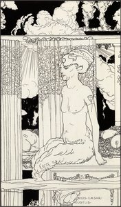 O Fauno do Tibério Dourado, c.1910 de Frederick Ilbery Lynch