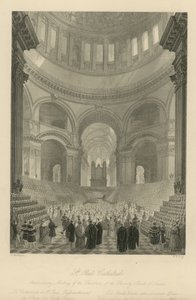 Encontro de aniversário dos Children of the Charity Schools de Londres de Frederick Mackenzie