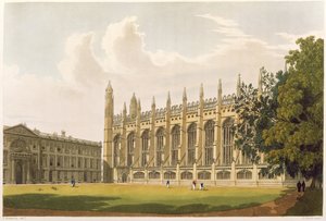 Cambridge: Faculdade do rei de "História de Cambridge" de Frederick Mackenzie